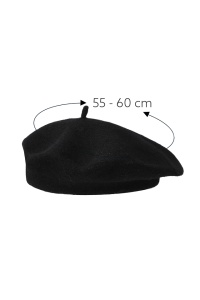 Bereta dama, model chic elegant, tematica fashion winter, M1, marime universala, neagra - Img 3