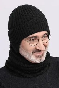 Caciula barbati, calduroasa, model cu acoperitori pentru urechi, tematica confort si siguranta, marime universala, neagra - Img 3