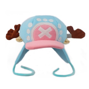 Caciula pentru adolescenti, model tip palarie haioasa, accesorizata cu cornite si cozoroc, tematica anime is my life, 15 – 18 ani, albastru deschis