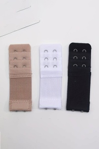 Extensii sutien, set 3 bucati, prelungire reglabila in trei trepte, 3 cm latime si 5 cm lungime, prindere mos si baba, multicolor - Img 2