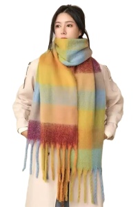 Fular dama, model gros si calduros, moale la atingere, tematica fashion winter, marime universala, multicolor