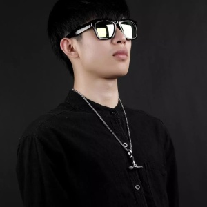Lant the voice, pandantiv mana cu microfon sing and love music, unisex, argintiu, - Img 2