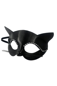 Masca sexy dama, model incitant delicat kitty, tematica dirty nights, neagra