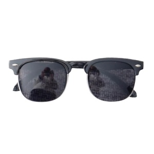 Ochelari de soare pentru copii, unisex, model casual elegant, tematica fashion summer, marime universala, negri