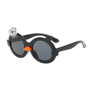 Ochelari de soare pentru copii, unisex, model ratusca nazdravana, accesorii decorative, marime universala, negri