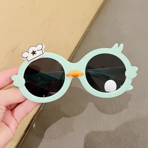 Ochelari de soare pentru copii, unisex, model ratusca nazdravana, accesorii decorative, marime universala, verzi - Img 3