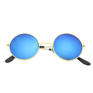 Ochelari de soare pentru copii, unisex, model retro, marime universala, albastri