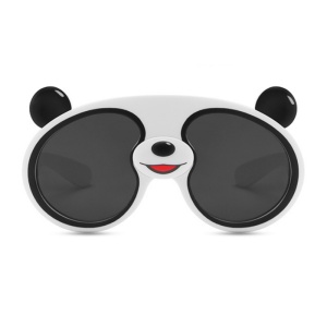 Ochelari de soare pentru copii, unisex, model ursulet panda jucaus, marime universala, albi - Img 2