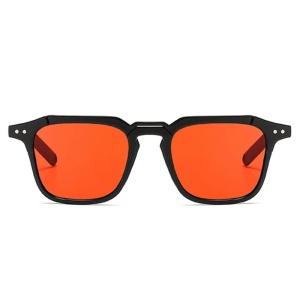 Ochelari de soare unisex, model casual, tematica summer view, marime universala, rosii - Img 2