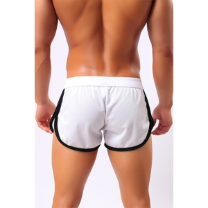 Pantaloni scurti, barbati, model sport, M2, alb - Img 2