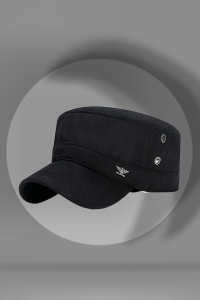Sapca barbati, model army cu cozorc curbat, strangere reglabila la spate, tematica eagle wings, marime universala, neagra - Img 2