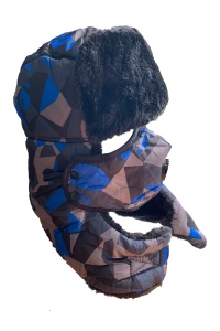 Set caciula barbatesc, impermeabila, imblanita si masca, calduroase, camuflaj albastru