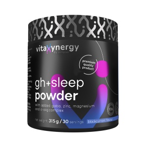 VITAXYNERGY Gh + Sleep 315g Pulbere - Supliment Nutritiv pentru Regenerarea Nocturna si Somn Odihnitor, Aprobat de Ministerul Sanatatii, Certificat FDA, GMP, Halal