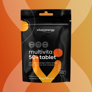 VITAXYNERGY Multivita 50+ cu 90 Tablete Multivitamine pentru Adulti 50+ Energie, Sanatate Osoasa, Imunitate si Functie Cognitiva Aprobat de Ministerul Sanatatii Certificat FDA, GMP, Halal - Img 2