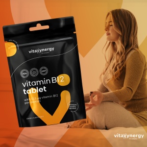 VITAXYNERGY VITAMIN B12 TABLET - 30 Tablete Supliment Nutritiv pentru Sistemul Nervos si Energie, Ambalaj Eco-Friendly, Aprobat de Ministerul Sanatatii, Certificat FDA, GMP, Halal - Img 3