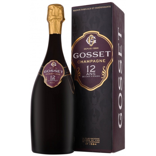 Gosset 12 Ani De Cave A Minima Rose Cutie Cadou 0.75L