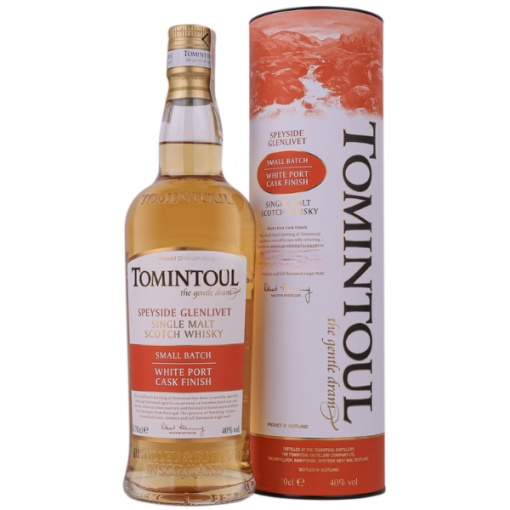 Tomintoul White Port Cask Finish 0.7L – O Experiență Inedită de Whisky cu Accente Fine de Porto Alb
