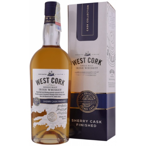 West Cork Sherry Cask Cutie Cadou 0.7L – Whisky Irlandez Elegant, Într-o Prezentare de Lux
