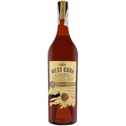 West Cork Glengarriff Series Bog Oak Charred Cask Finish 0.7L – Whisky Irlandez Cu Caracter Unic, Afumat Natural!