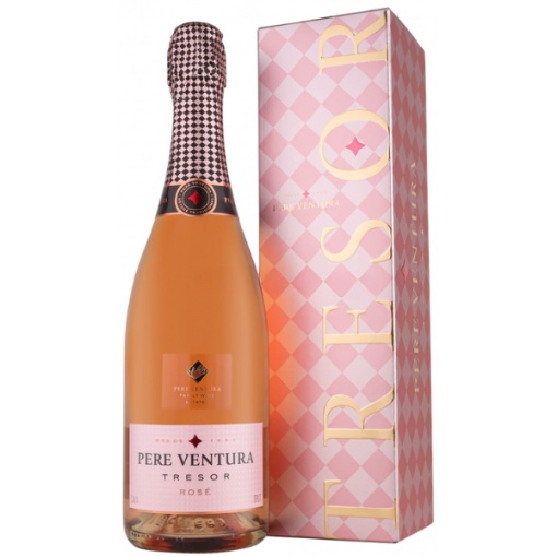 Pere Ventura Tresor Rose Brut Cutie Cadou 0.75L