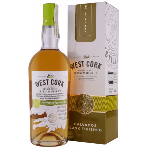 West Cork Calvados Cask Cutie Cadou 0.7L – O Îmbinare Perfectă între Whisky Irlandez și Eleganța Calvadosului