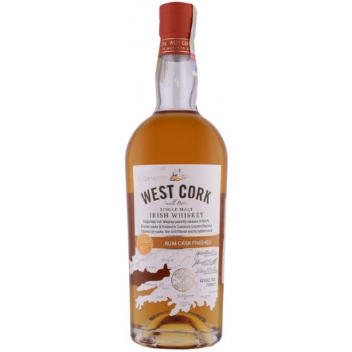 West Cork Rum Cask 0.7L – Whisky Irlandez cu Finisaj Exotic în Butoaie de Rom!
