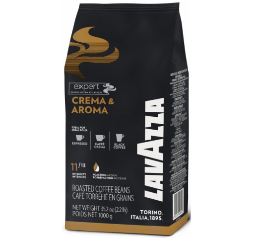 Cafea Boabe Lavazza Crema & Aroma Expert 1KG – Gust Intens, Cremă Bogată, Plăcere Desăvârșită