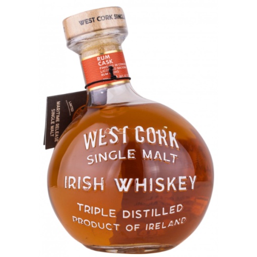 West Cork Rum Cask Maritime 0.7L – Whisky Irlandez cu Arome Exotice și Accente Marine
