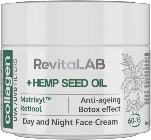 Cremă Hidratantă Anti-Îmbătrânire cu Colagen pentru Zi și Noapte RevitaLAB 50ml