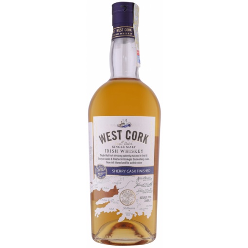 West Cork Sherry Cask 0.7L – Whisky Irlandez Elegant, Finisat în Butoaie de Sherry
