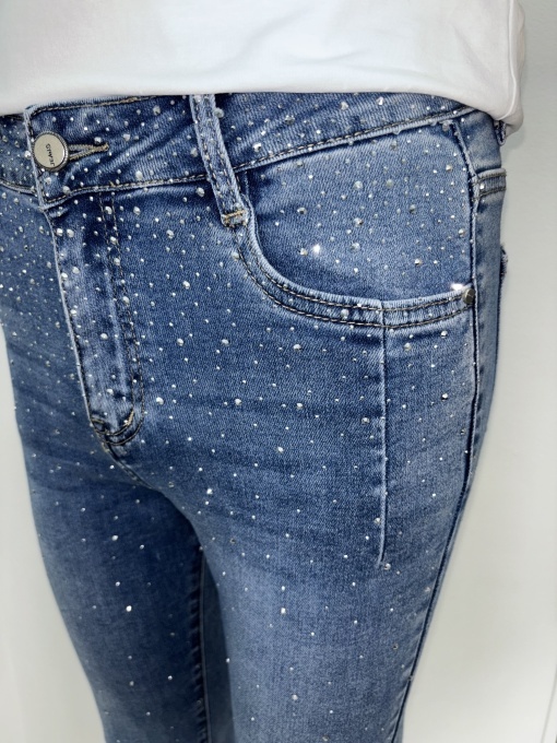 Pantaloni de blugi cu ștrasuri