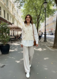 Bluză tip cămașă cu detalii decorative – stil elegant casual - Img 2