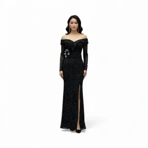 Rochie Pearl Black