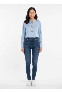 Cămașă damă elegantă cu detalii aurii – model sofisticat, stil office & chic