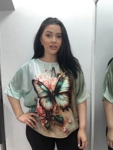 Cămașă damă elegantă cu imprimeu floral maxi – croială lejeră - Img 5