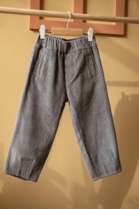 Pantaloni bumbac reiat gri