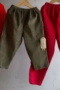Pantaloni green Corduroy - Img 3