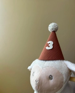 Birthday hat cu cifra din fetru