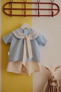 Set Sailor baby blue