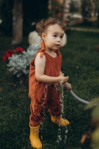 Salopetă cu noduri (bej) - Img 2