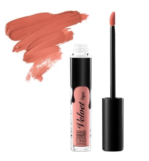 Ruj lichid mat rezistent Velvet Matte Lipstick Cinecitta 01 Nude Peach