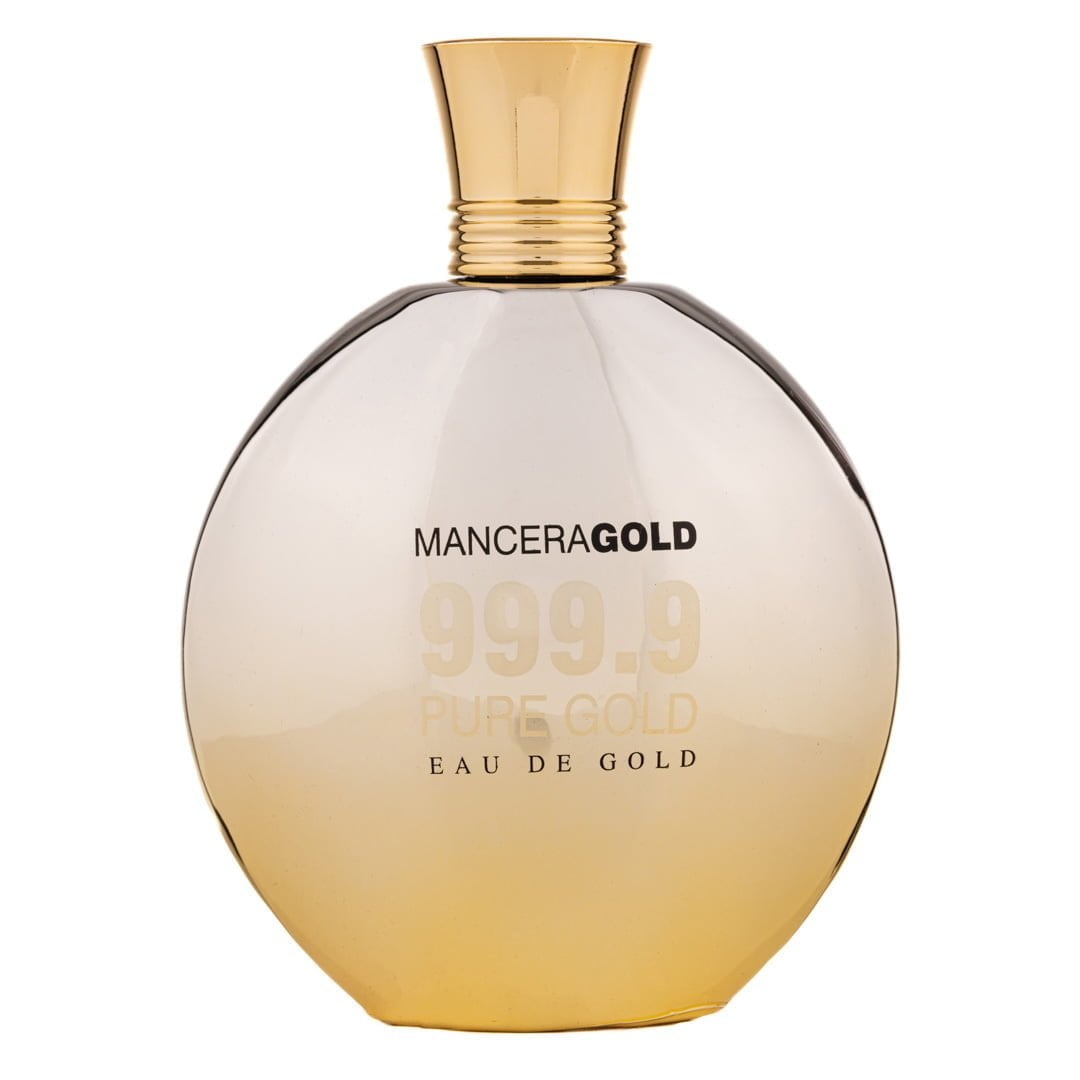 Apa de Parfum Mancera Gold 999.9 Pure Gold, Fragrance World, Femei 100ml