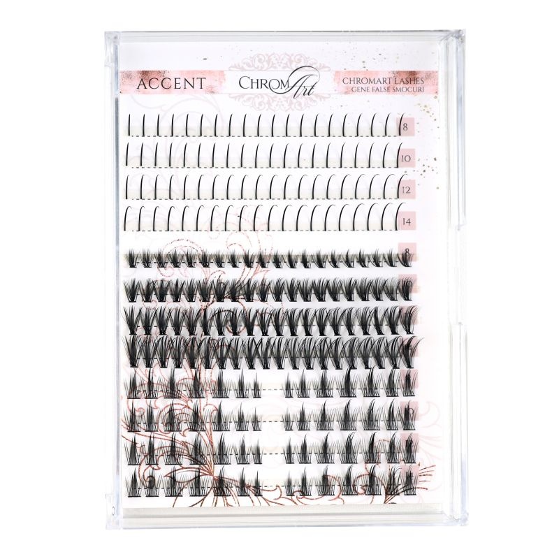 Gene False Smocuri ChromArt Lashes Sublime, Accent (Model: Sublime)