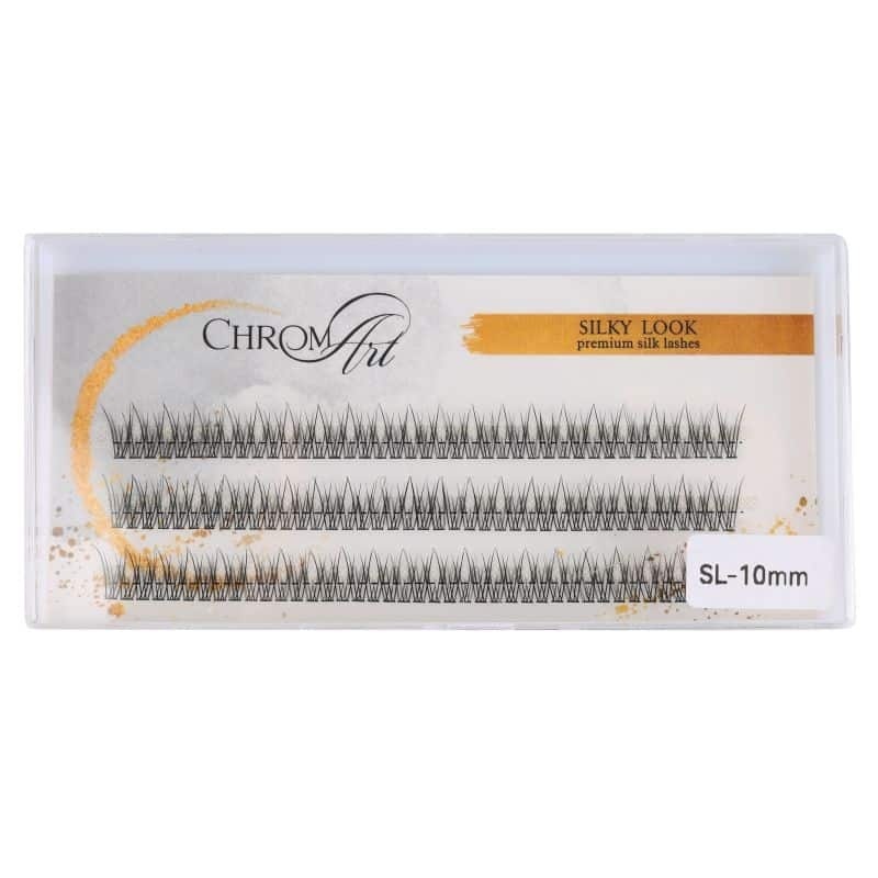 Gene false smocuri ChromArt Premium Silk Lashes - Silky Look 10 mm