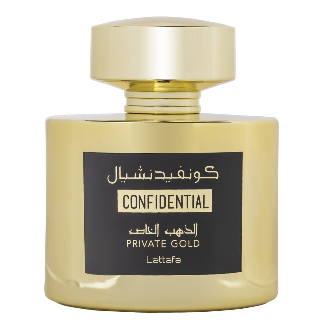 Apa de Parfum Confidential Private Gold, Lattafa, Barbati 100ml
