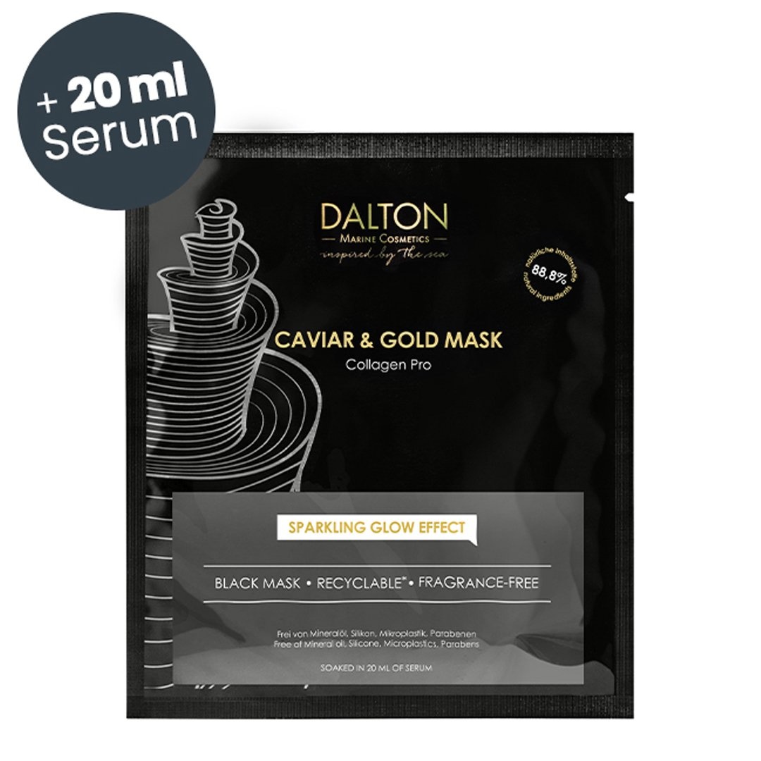 Mască șervețel cu aur și caviar Sheet Mask Caviar & Gold Mask