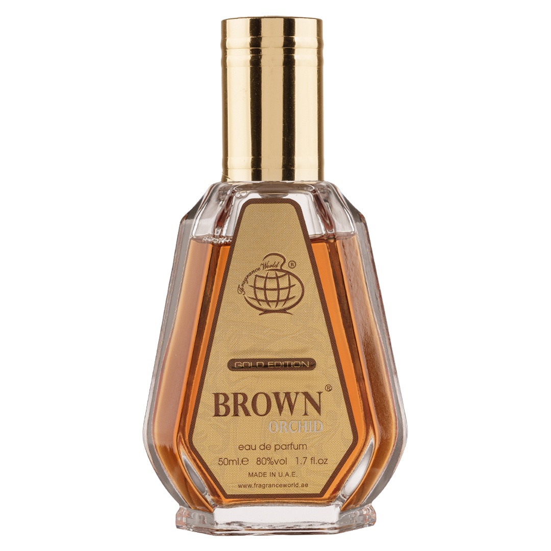 Apa de Parfum Brown Orchid Gold Edition, Fragrance World, Unisex 50ml