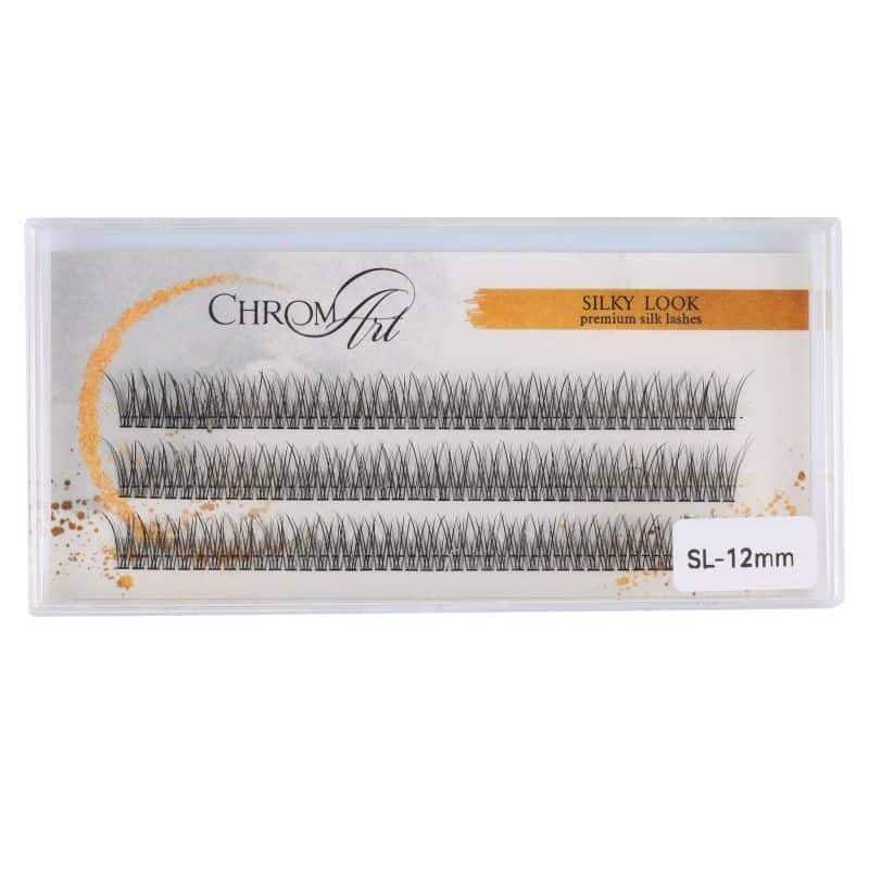 Gene false smocuri ChromArt Premium Silk Lashes - Silky Look 12 mm