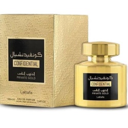 Apa de Parfum Confidential Private Gold, Lattafa, Barbati 100ml
