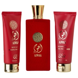Ajwaa Gift Set Eau de Parfum 100ml + Shower Gel 100ml + Body Lotion 100ml, Nusuk